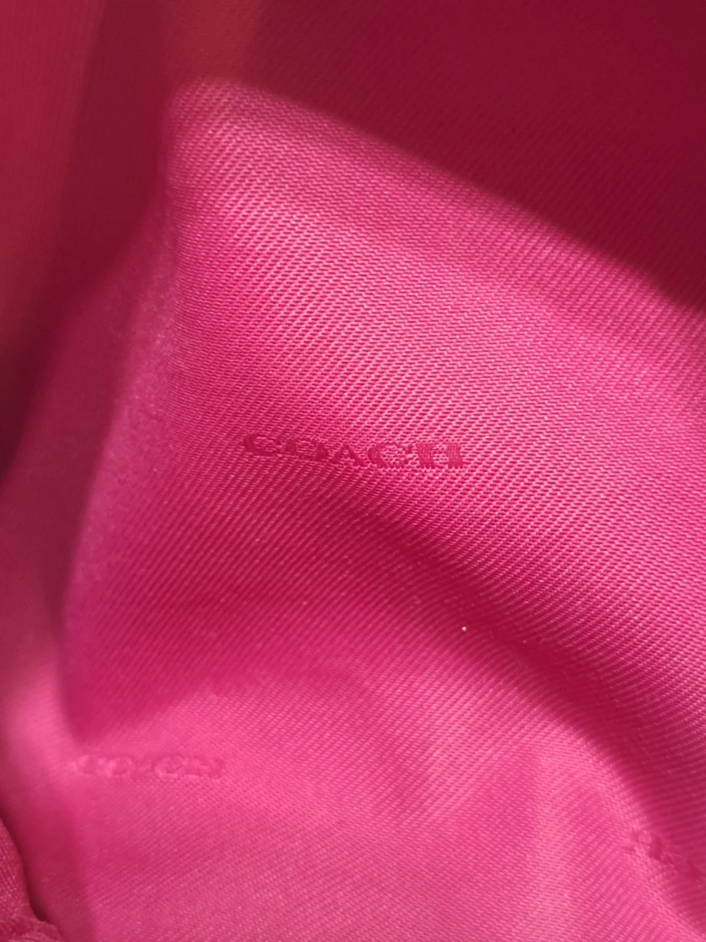 Coach Pebbled Leather Shoulder Bag in Fuchsia Pink